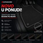 Tekstilni tepisi šivani po mjeri vozila (set 4 komada)
